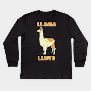 Llama Llove Kids Long Sleeve T-Shirt